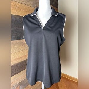 EP Pro Black Sleeveless Golf Top Size Large